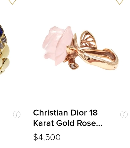 Dior 70s Lucite floral flower necklace - Picture 7 of 8